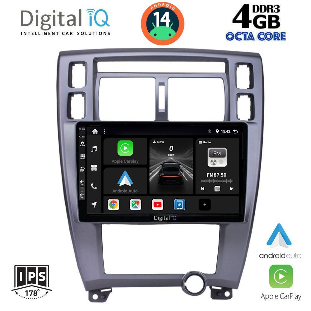 Βλησαρούλης Car Center - DIGITAL IQ BXF 6241_CPAA (10inc) MULTIMEDIA TABLET for HYUNDAI TUCSON mod. 2004-2010