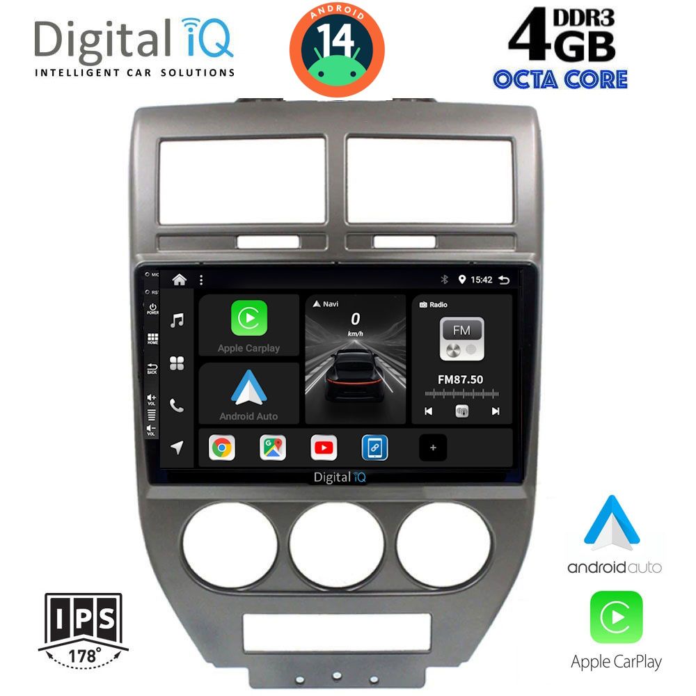 Βλησαρούλης Car Center - DIGITAL IQ BXF 6276_CPAA (10inc) MULTIMEDIA TABLET for JEEP COMPASS - PATRIOT mod. 2007-2016