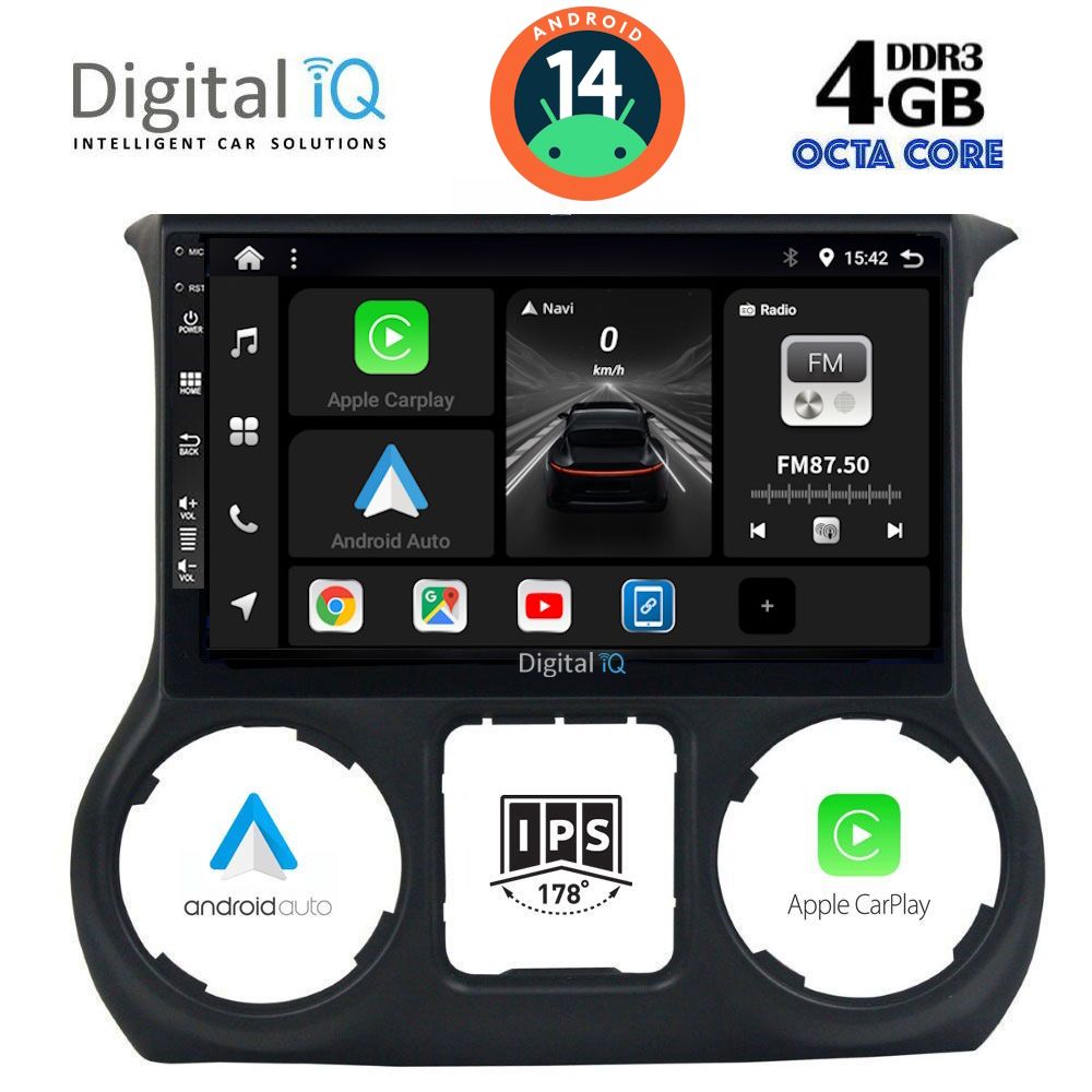 Βλησαρούλης Car Center - DIGITAL IQ BXF 6295_CPAA (10inc) MULTIMEDIA TABLET for JEEP WRANGLER  mod. 2011-2014