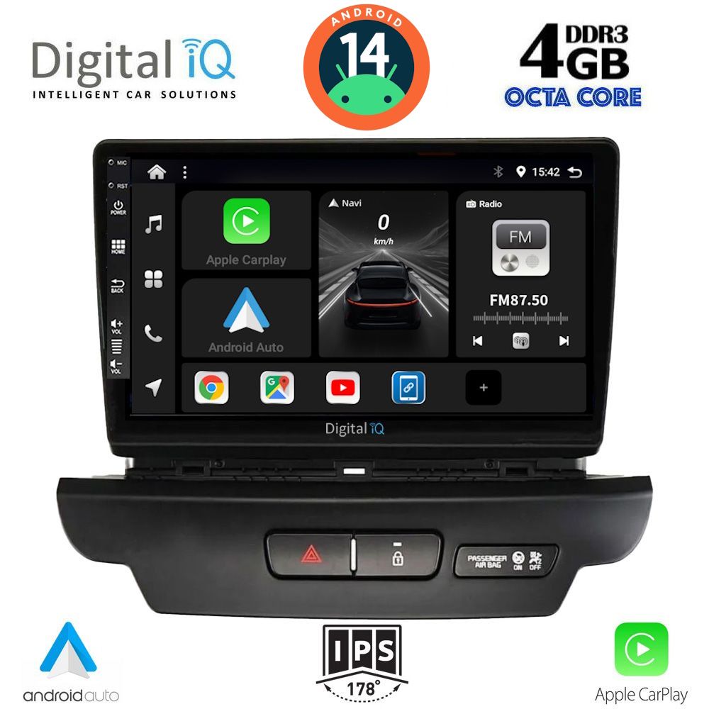 Βλησαρούλης Car Center - DIGITAL IQ BXF 6304_CPAA (9inc) MULTIMEDIA TABLET for KIA CEED - XCEED mod. 2018-2022