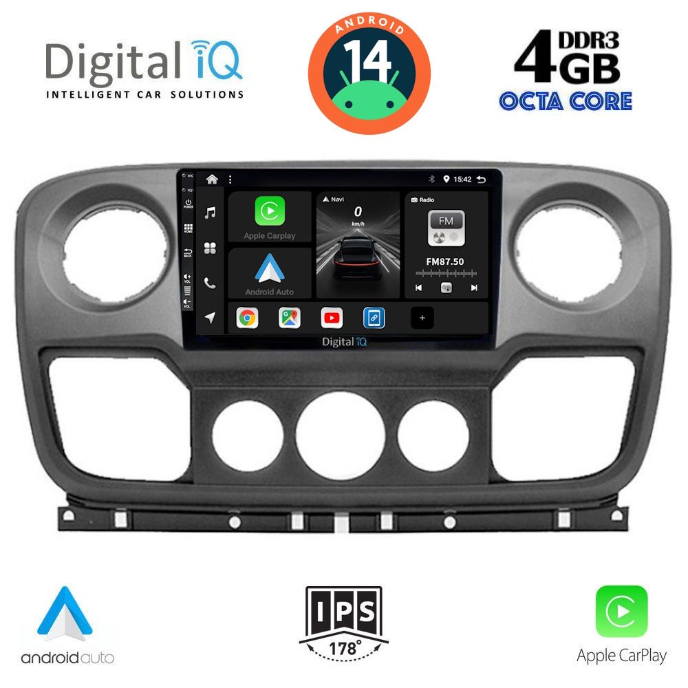 Βλησαρούλης Car Center - DIGITAL IQ BXF 6463_CPAA (10inc) MULTIMEDIA TABLET for NISSAN NV400 - OPEL MOVANO - RENAULT MASTER mod. 2010-2020