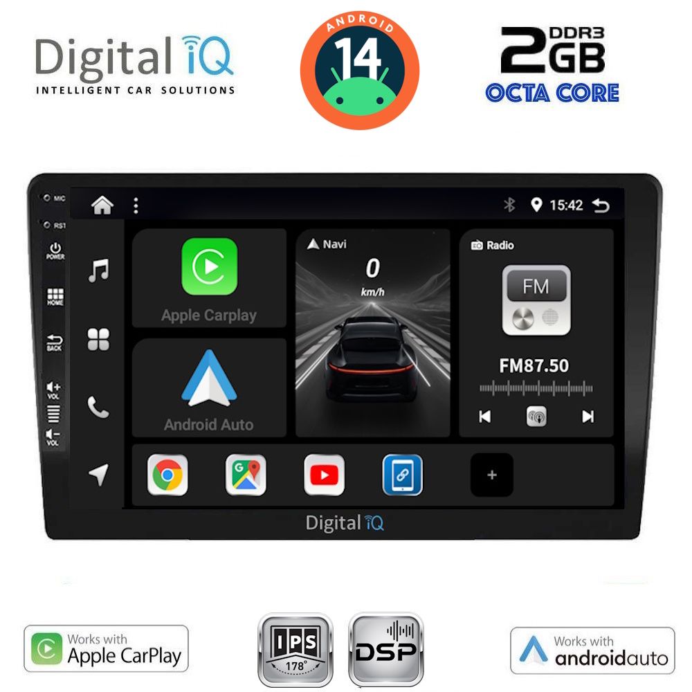 Βλησαρούλης Car Center - DIGITAL IQ BXF 6807_CPAA (10.1" DIN) MULTIMEDIA TABLET 1DIN