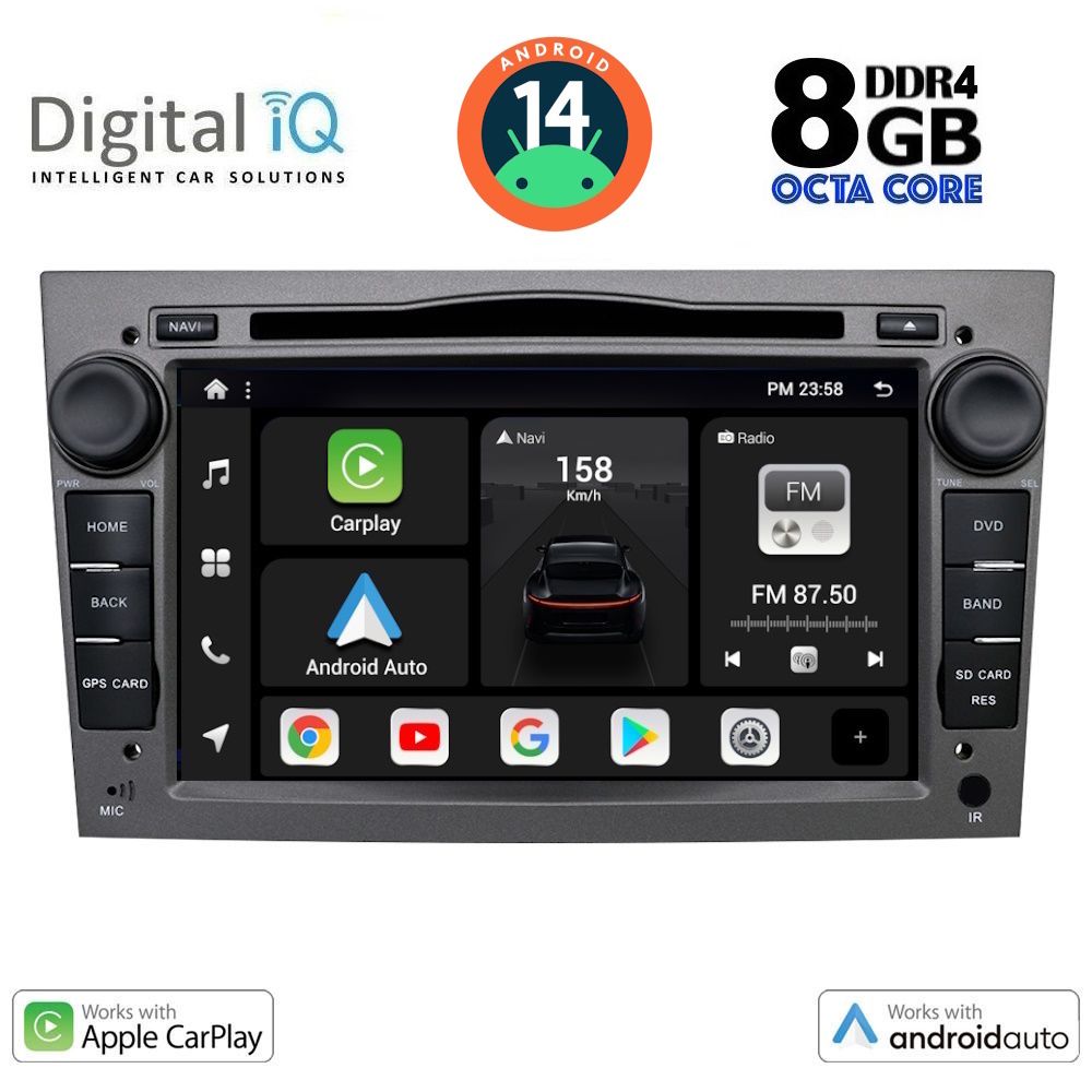Βλησαρούλης Car Center - DIGITAL IQ BXF 719_CPAA (7" DVD) MULTIMEDIA SYSTEM for OPEL ALL mod. 2004-2012