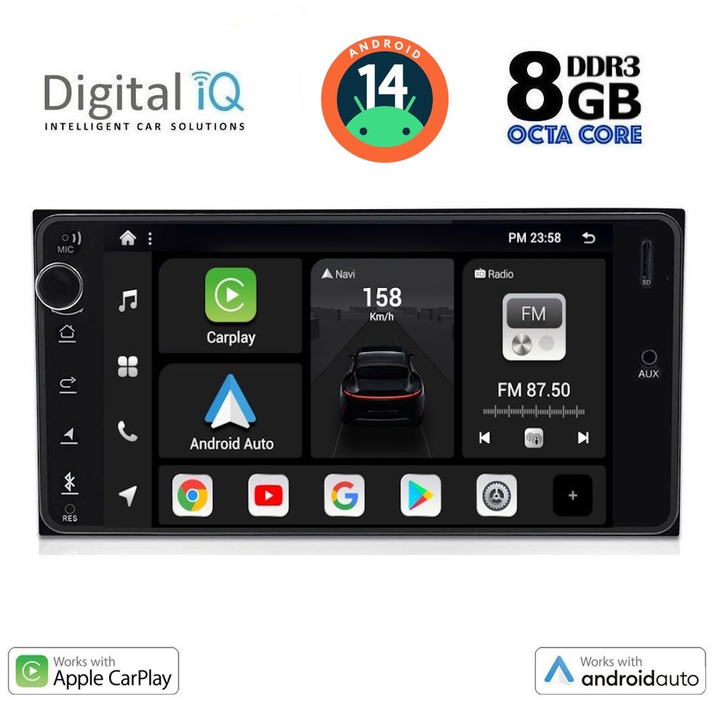 Βλησαρούλης Car Center - DIGITAL IQ BXF 762_CPAA (7'' DECK) MULTIMEDIA SYSTEM for MULTIMEDIA for TOYOTA ALL (200mm)