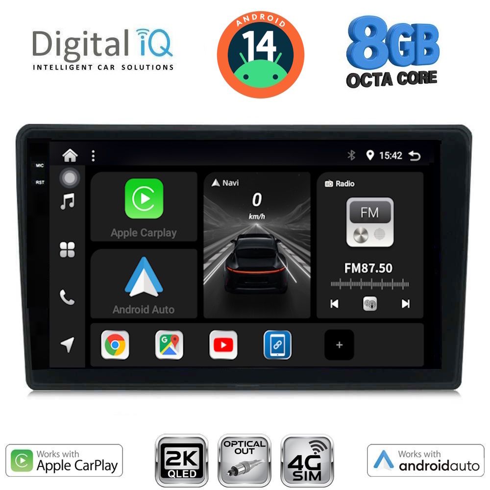 Βλησαρούλης Car Center - DIGITAL IQ BXK 20004_CPAA (9inc) MULTIMEDIA TABLET for AUDI A4  mod. 2002-2008