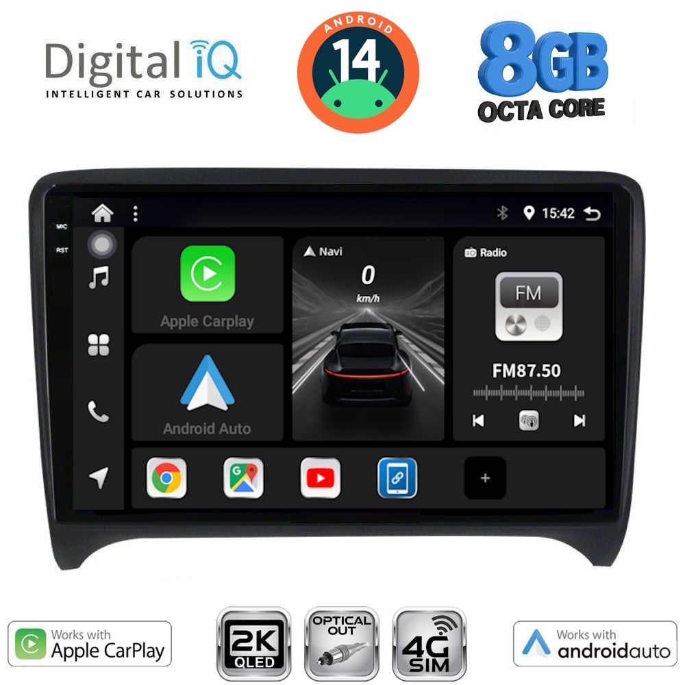 Βλησαρούλης Car Center - DIGITAL IQ BXK 20009_CPAA (9inc) MULTIMEDIA TABLET for AUDI TT  mod. 2007-2015