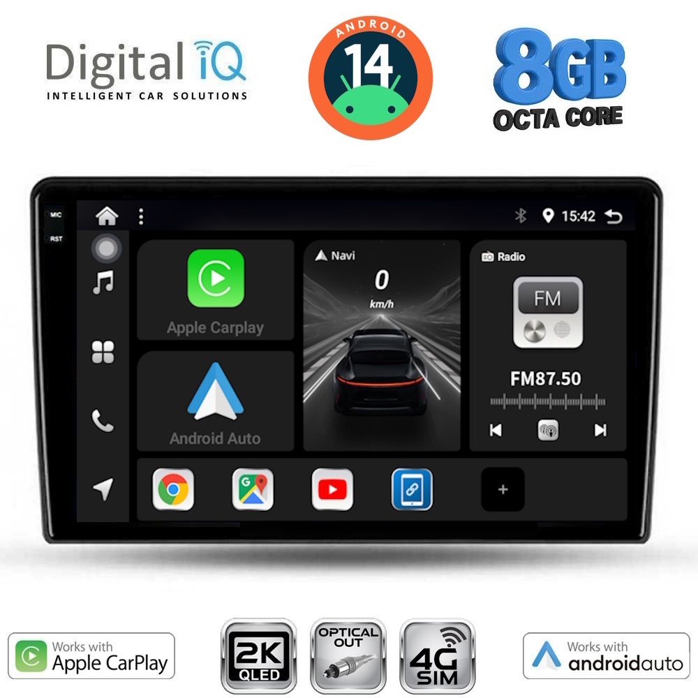 Βλησαρούλης Car Center - DIGITAL IQ BXK 20026_CPAA (9inc) MULTIMEDIA TABLET for ALFA ROMEO GIULIETTA mod 2014-2020