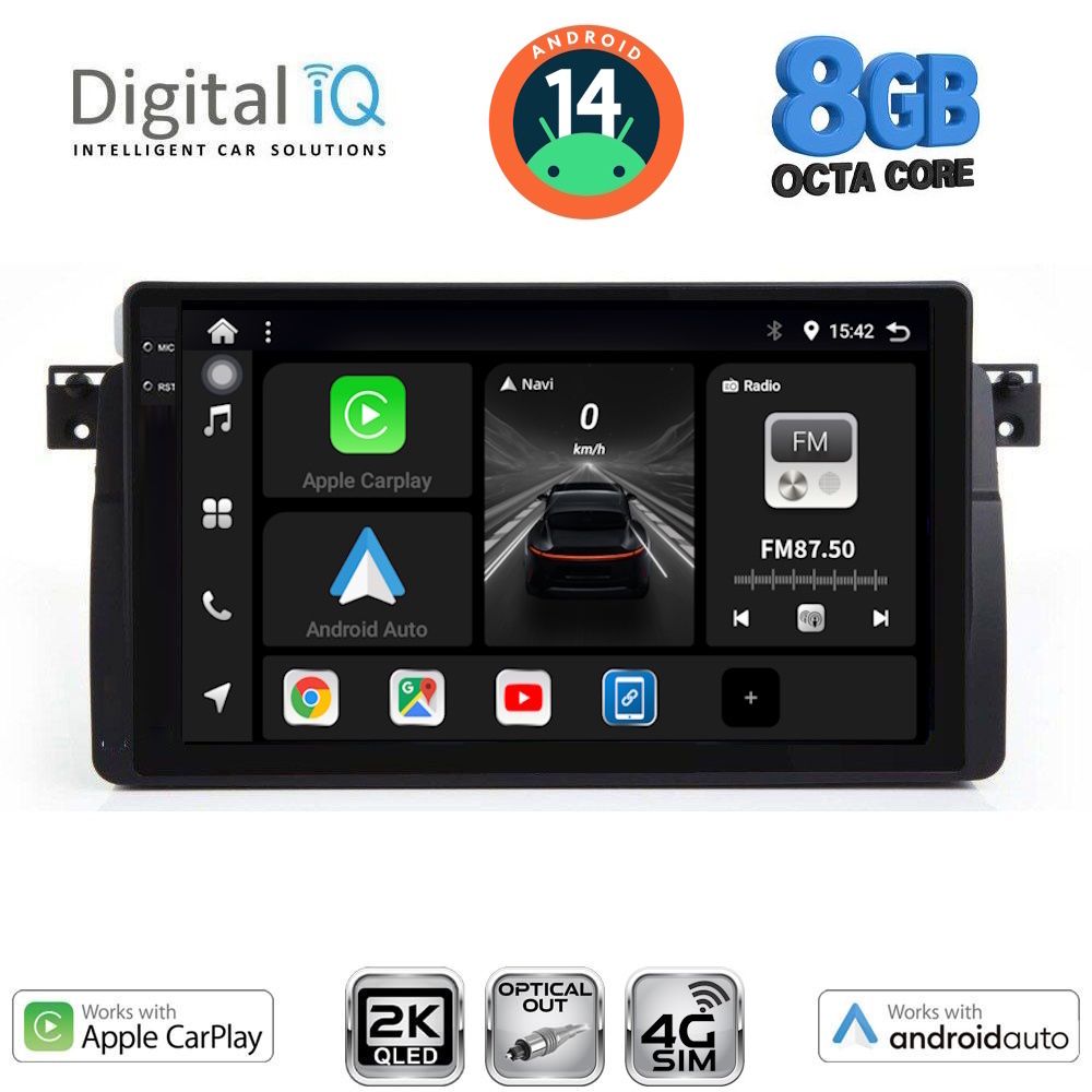 Βλησαρούλης Car Center - DIGITAL IQ BXK 20042_CPAA (9inc) MULTIMEDIA TABLET for BMW E46 mod. 1998-2005