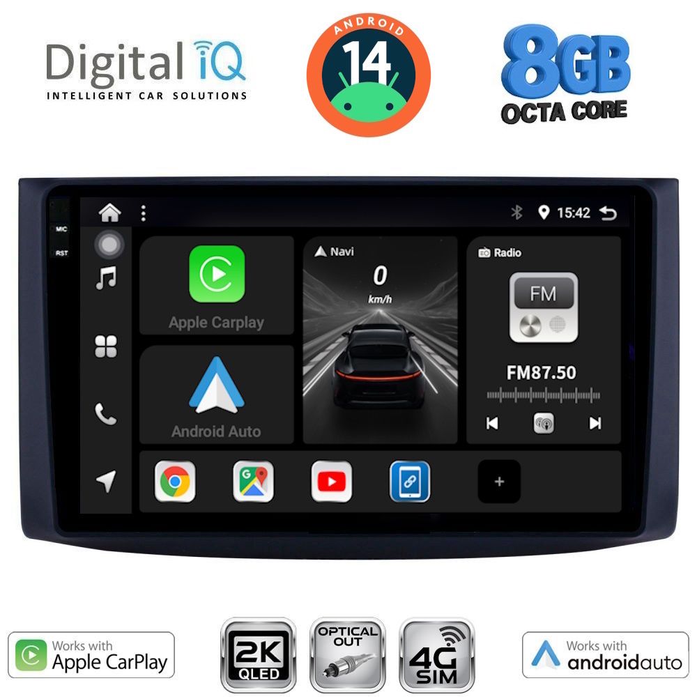 Βλησαρούλης Car Center - DIGITAL IQ BXK 20072_CPAA (9inc) MULTIMEDIA TABLET for CHEVROLET AVEO mod. 2006-2010