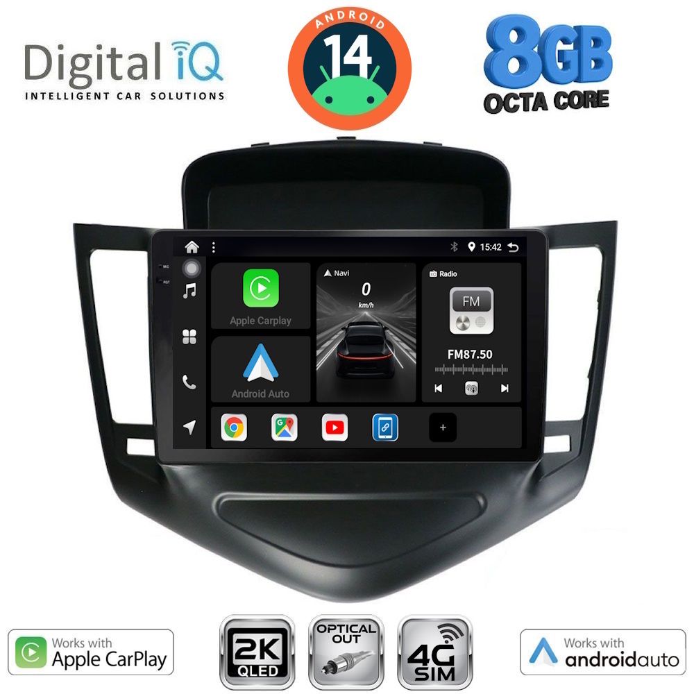 Βλησαρούλης Car Center - DIGITAL IQ BXK 20076_CPAA (9inc) MULTIMEDIA TABLET for CHEVROLET CRUZE mod. 2008-2012