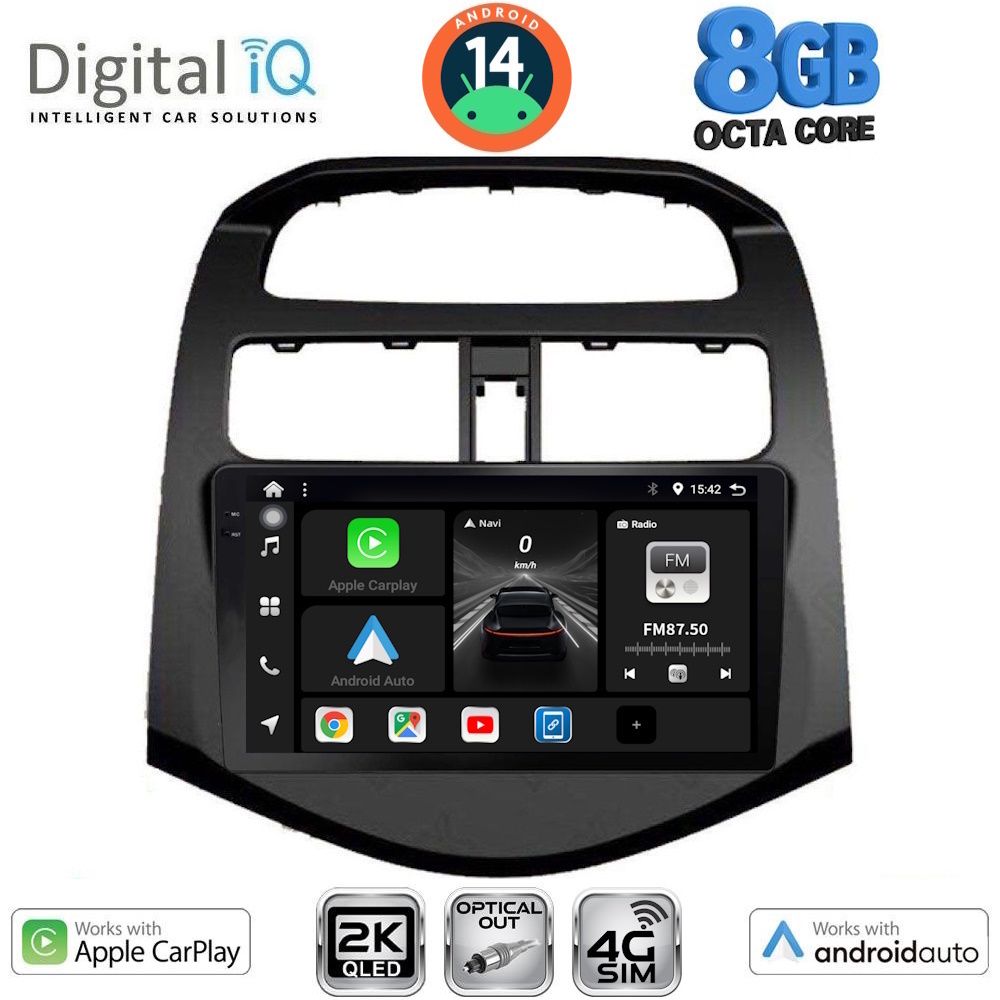 Βλησαρούλης Car Center - DIGITAL IQ BXK 20078_CPAA (9inc) MULTIMEDIA TABLET for CHEVROLET SPARK mod. 2009-2015