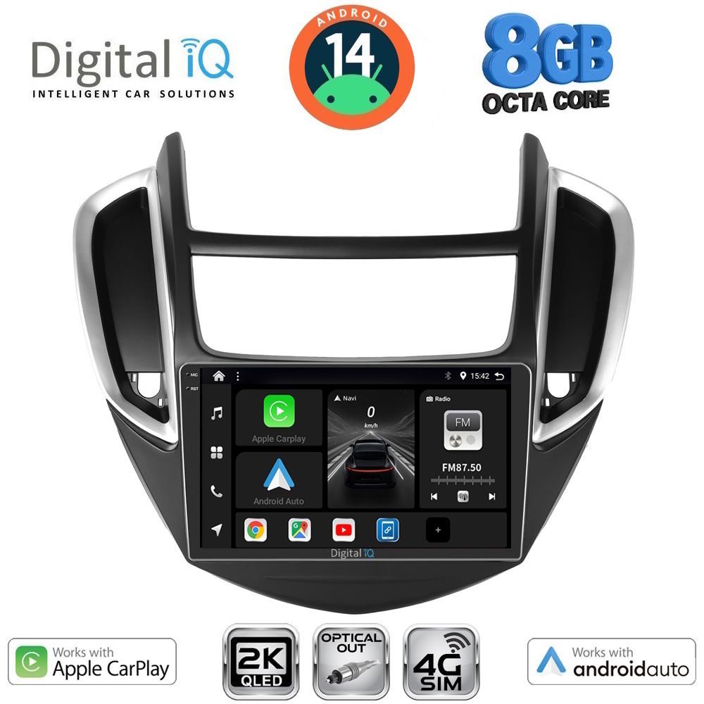 Βλησαρούλης Car Center - DIGITAL IQ BXK 20080_CPAA (9inc) MULTIMEDIA TABLET for CHEVROLET TRAX mod. 2014-2022