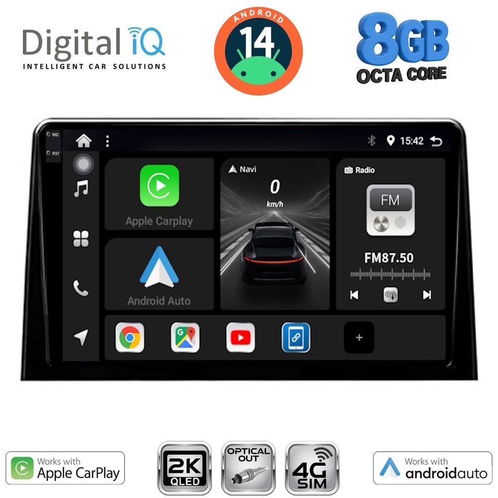 Βλησαρούλης Car Center - DIGITAL IQ BXK 20082_CPAA (10inc) MULTIMEDIA TABLET for CITROEN BERLINGO – OPEL COMBO – PEUGEOT PARTNER – TOYOTA PROACE mod. 2018> - FIAT DOBLO mod. 2022>