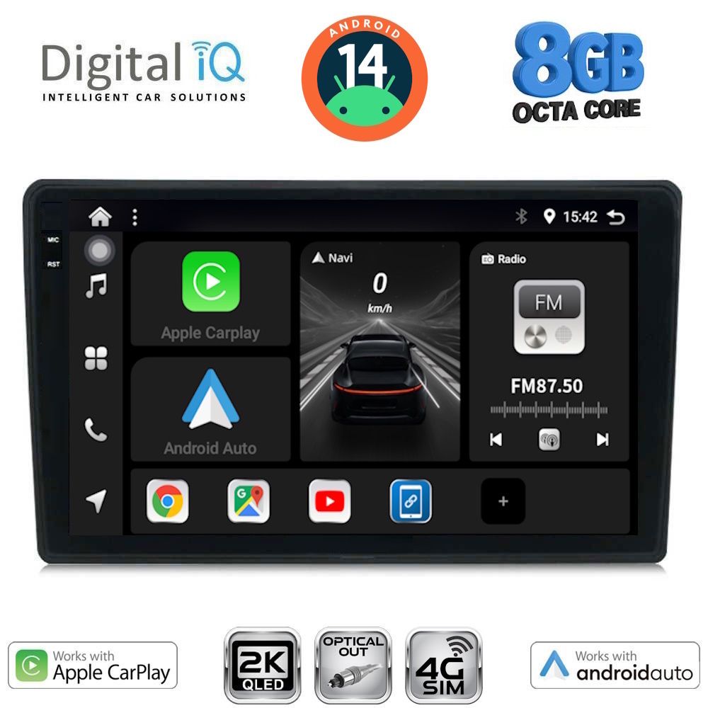 Βλησαρούλης Car Center - DIGITAL IQ BXK 20086_CPAA (10inc) MULTIMEDIA TABLET for CITROEN C4 - DS4 mod. 2018>