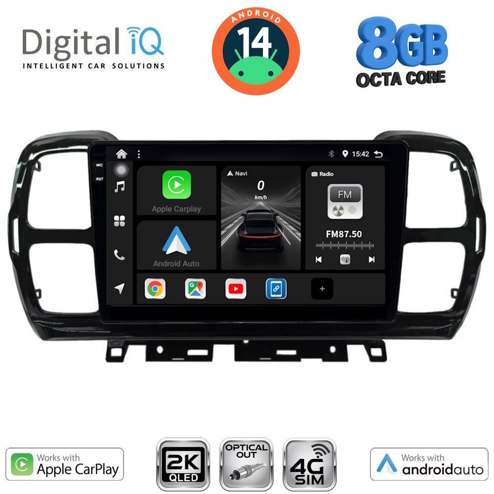 Βλησαρούλης Car Center - DIGITAL IQ BXK 20088_CPAA (9inc) MULTIMEDIA TABLET for CITROEN C5 AIRCROSS mod. 2017-2021