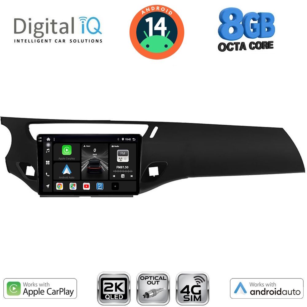 Βλησαρούλης Car Center - DIGITAL IQ BXK 20092_CPAA (9inc) MULTIMEDIA TABLET for CITROEN C3 - DS3 mod. 2009-2016