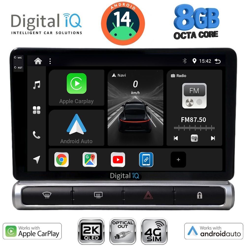 Βλησαρούλης Car Center - DIGITAL IQ BXK 20093H_CPAA (9inc) MULTIMEDIA TABLET for CITROEN C3 - DS3 mod. 2016> High Version