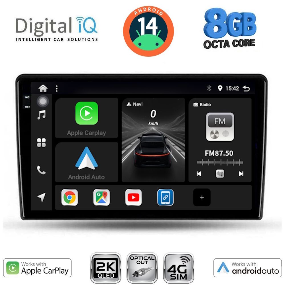 Βλησαρούλης Car Center - DIGITAL IQ BXK 20103B_CPAA (9inc) MULTIMEDIA TABLET for DACIA DUSTER mod. 2012-2019