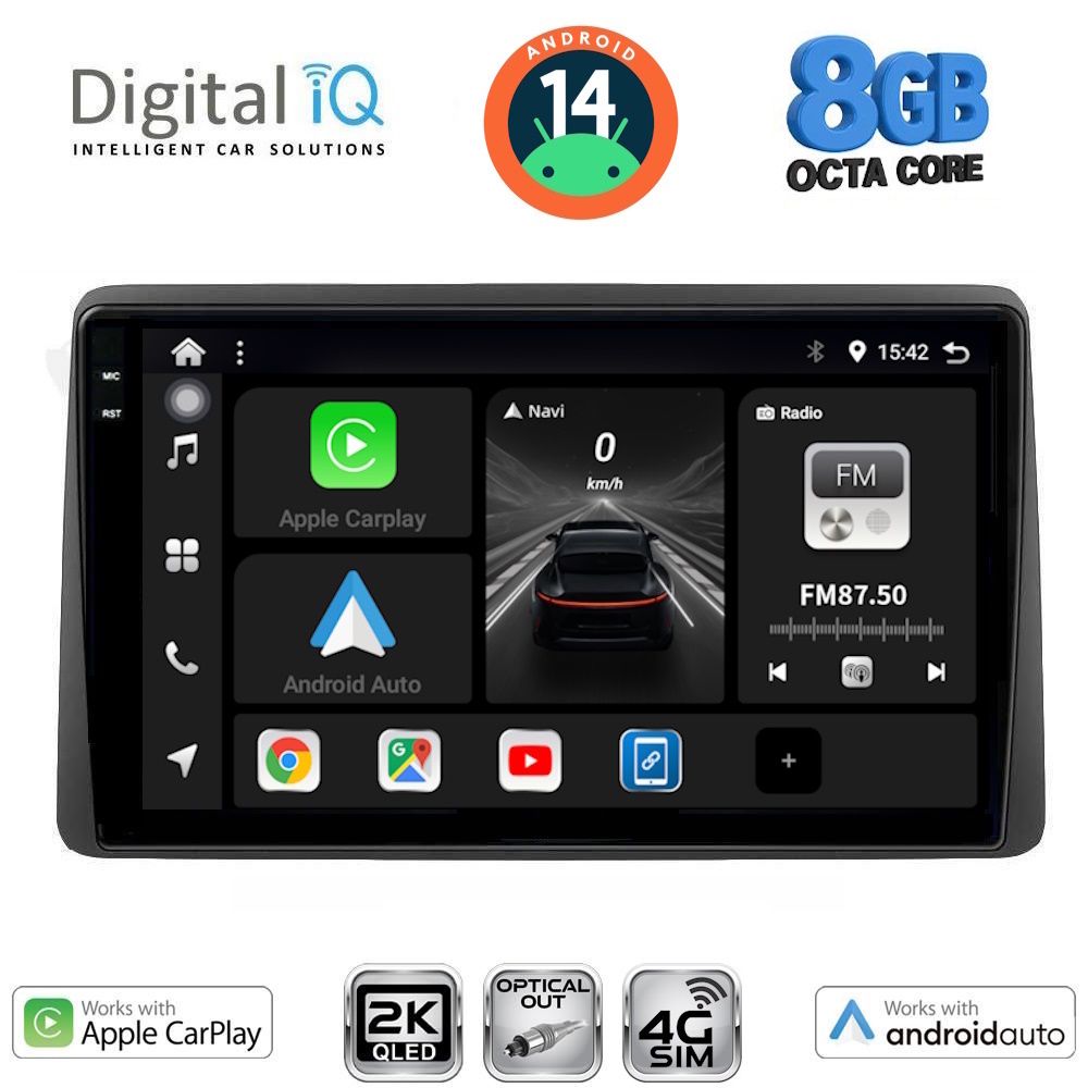 Βλησαρούλης Car Center - DIGITAL IQ BXK 20104_CPAA (10inc) MULTIMEDIA TABLET for DACIA DUSTER mod. 2019>