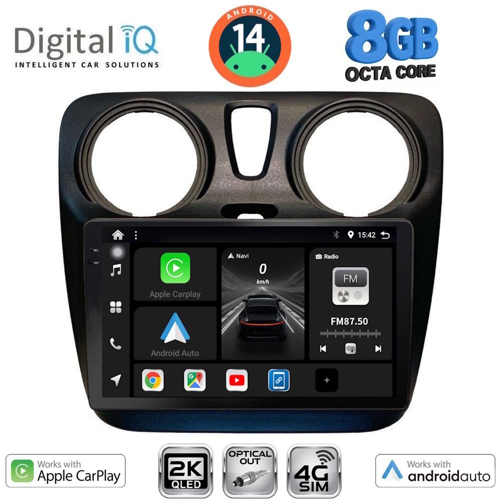 Βλησαρούλης Car Center - DIGITAL IQ BXK 20112_CPAA (9inc) MULTIMEDIA TABLET for DACIA DOKKER 2012>