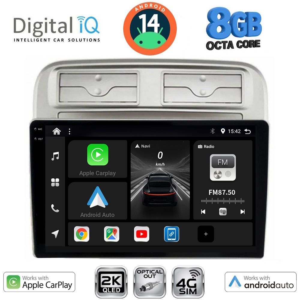 Βλησαρούλης Car Center - DIGITAL IQ BXK 20128_CPAA (9inc) MULTIMEDIA TABLET for FIAT GRANDE PUNTO mod. 2005-2012