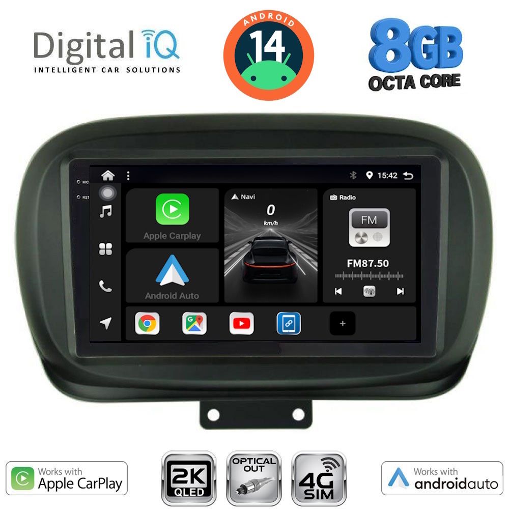 Βλησαρούλης Car Center - DIGITAL IQ BXK 20134_CPAA (9inc) MULTIMEDIA TABLET for FIAT 500Χ mod. 2014>