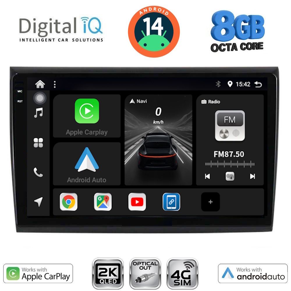 Βλησαρούλης Car Center - DIGITAL IQ BXK 20136_CPAA (9inc) MULTIMEDIA TABLET for FIAT BRAVO mod. 2007>