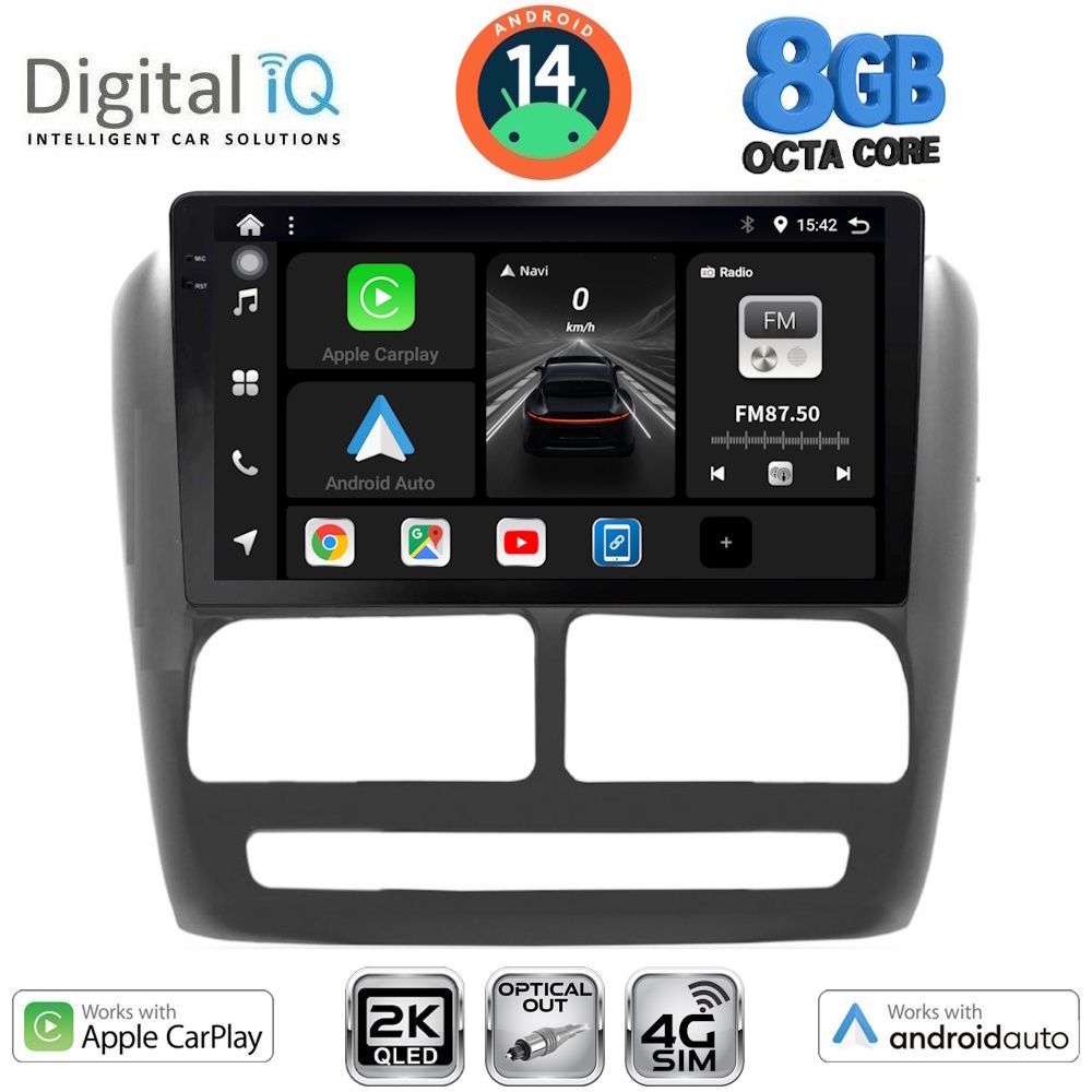 Βλησαρούλης Car Center - DIGITAL IQ BXK 20137_CPAA (9inc) MULTIMEDIA TABLET for FIAT DOBLO mod. 2010-2015