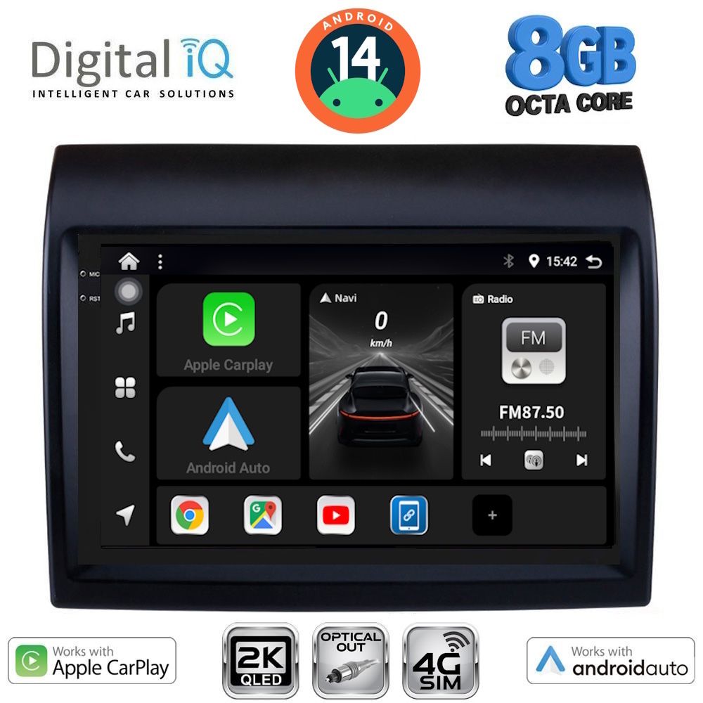 Βλησαρούλης Car Center - DIGITAL IQ BXK 20141_CPAA (9inc) MULTIMEDIA TABLET for FIAT DUCATO – CITROEN JUMPER – PEUGEOT BOXER mod. 2011-2021