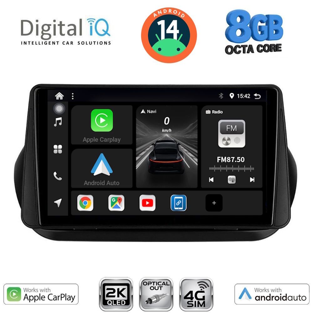 Βλησαρούλης Car Center - DIGITAL IQ BXK 20142_CPAA (9inc) MULTIMEDIA TABLET for CITROEN – FIAT – PEUGEOT mod. 2008-2018
