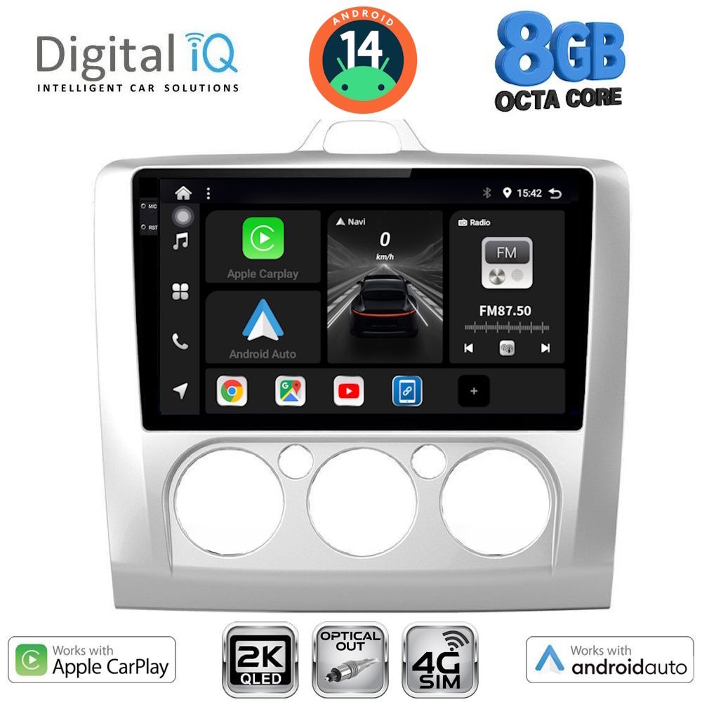 Βλησαρούλης Car Center - DIGITAL IQ BXK 20156_CPAA A/C (9inc) MULTIMEDIA TABLET for FORD FOCUS mod. 2005-2012