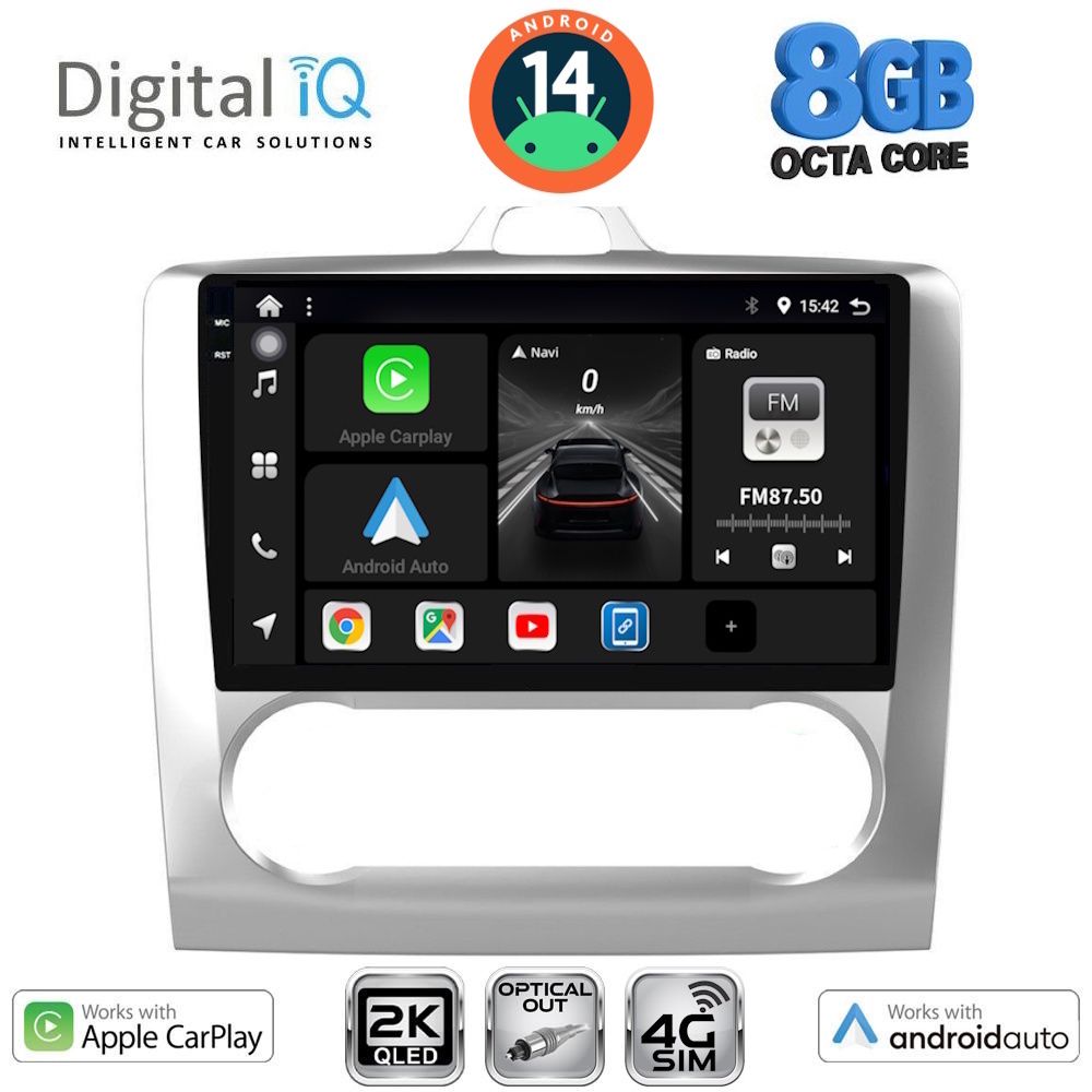 Βλησαρούλης Car Center - DIGITAL IQ BXK 20156_CPAA CLIMA (9inc) MULTIMEDIA TABLET for FORD FOCUS mod. 2005-2012
