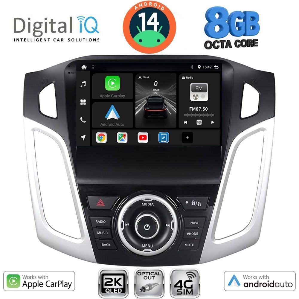 Βλησαρούλης Car Center - DIGITAL IQ BXK 20157_CPAA (9inc) MULTIMEDIA TABLET for FORD FOCUS mod. 2011-2018