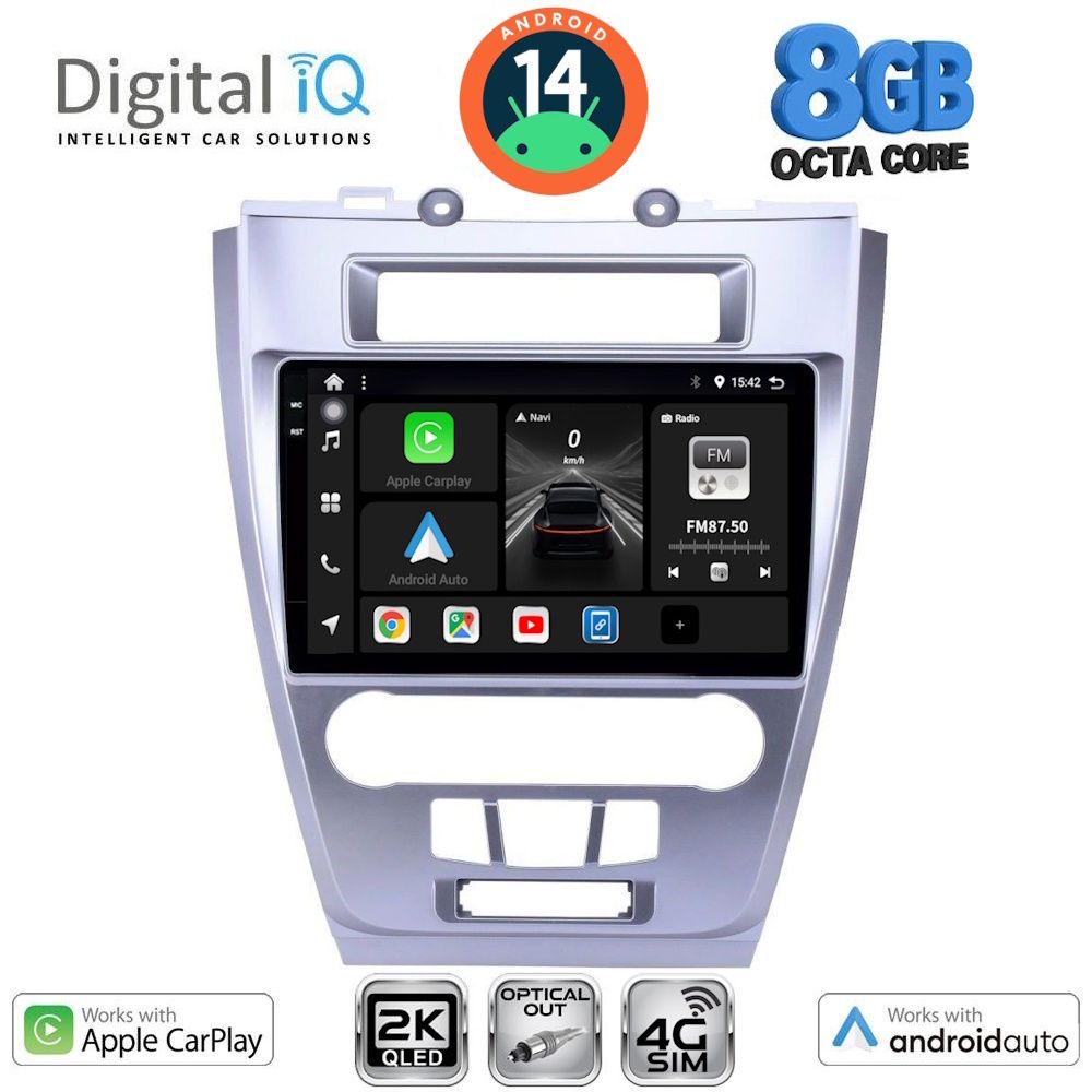 Βλησαρούλης Car Center - DIGITAL IQ BXK 20159_CPAA (10inc) MULTIMEDIA TABLET for FORD FUSION mod. 2012-2017