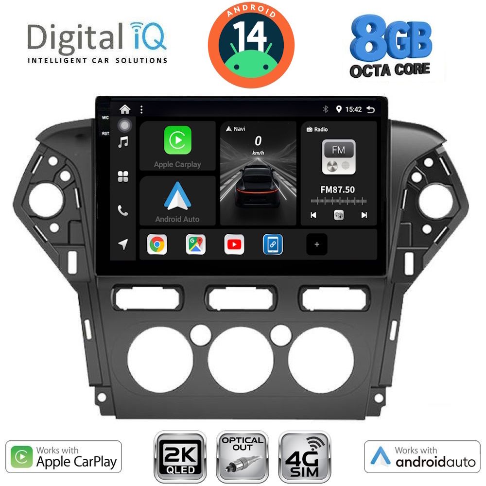 Βλησαρούλης Car Center - DIGITAL IQ BXK 20163_CPAA A/C (10inc) MULTIMEDIA TABLET for FORD MONDEO mod. 2011-2013