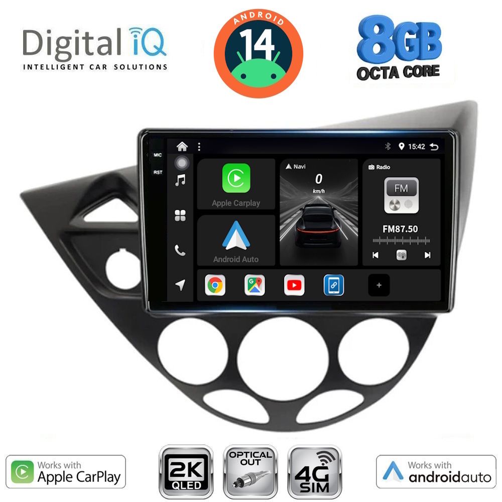Βλησαρούλης Car Center - DIGITAL IQ BXK 20169_CPAA  (9inc) MULTIMEDIA TABLET for FORD FOCUS mod. 1998-2004