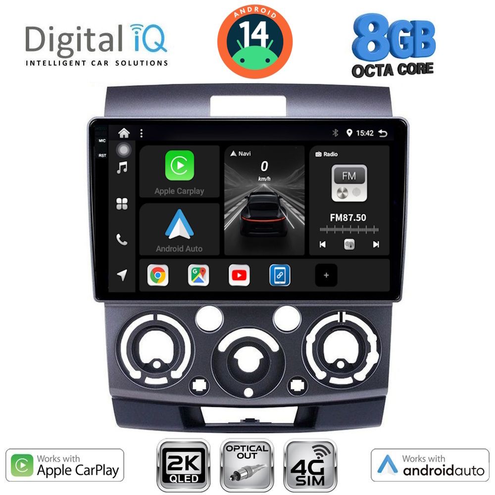 Βλησαρούλης Car Center - DIGITAL IQ BXK 20170_CPAA (9inc) MULTIMEDIA TABLET for FORD RANGER | MAZDA BT50 mod. 2006-2011