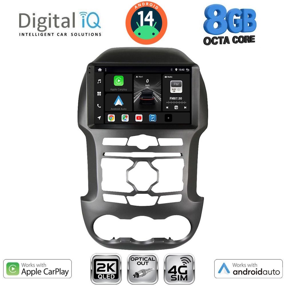 Βλησαρούλης Car Center - DIGITAL IQ BXK 20171S_CPAA (9inc) MULTIMEDIA TABLET for FORD RANGER mod. 2011-2015