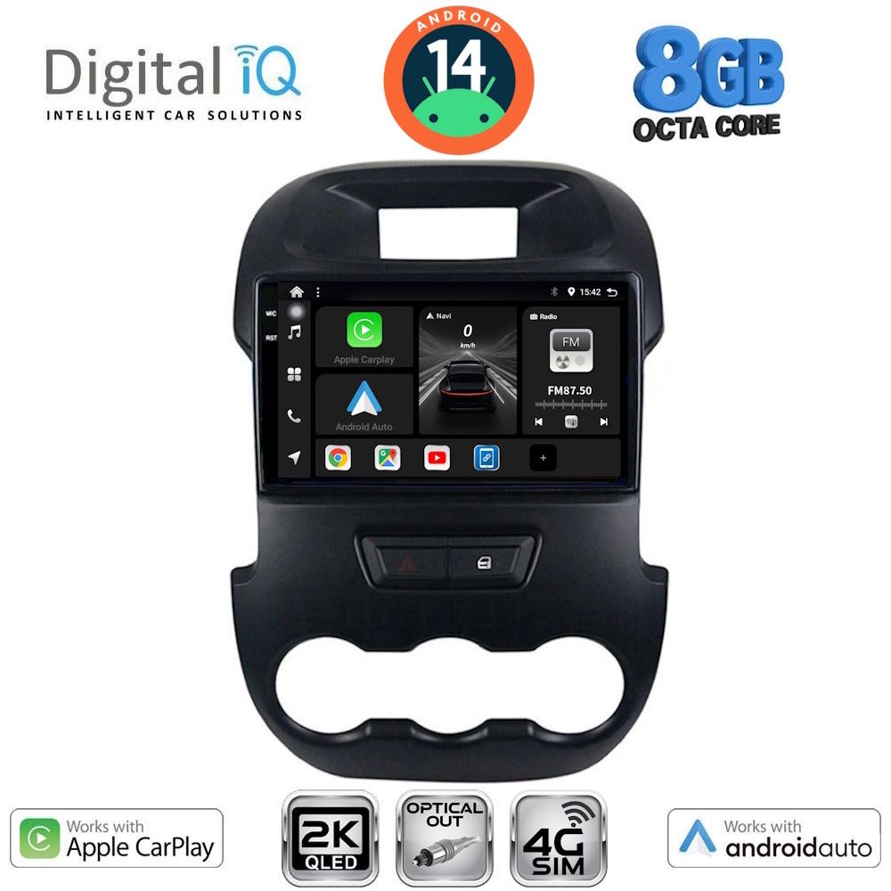Βλησαρούλης Car Center - DIGITAL IQ BXK 20171_CPAA (9inc) MULTIMEDIA TABLET for FORD RANGER mod. 2011-2015
