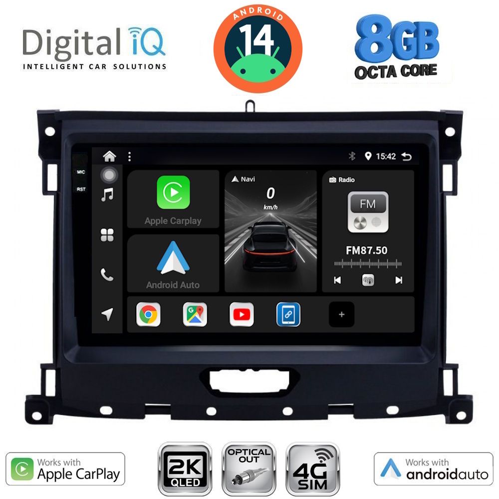 Βλησαρούλης Car Center - DIGITAL IQ BXK 20173_CPAA (9inc) MULTIMEDIA TABLET for FORD RANGER mod. 2018>