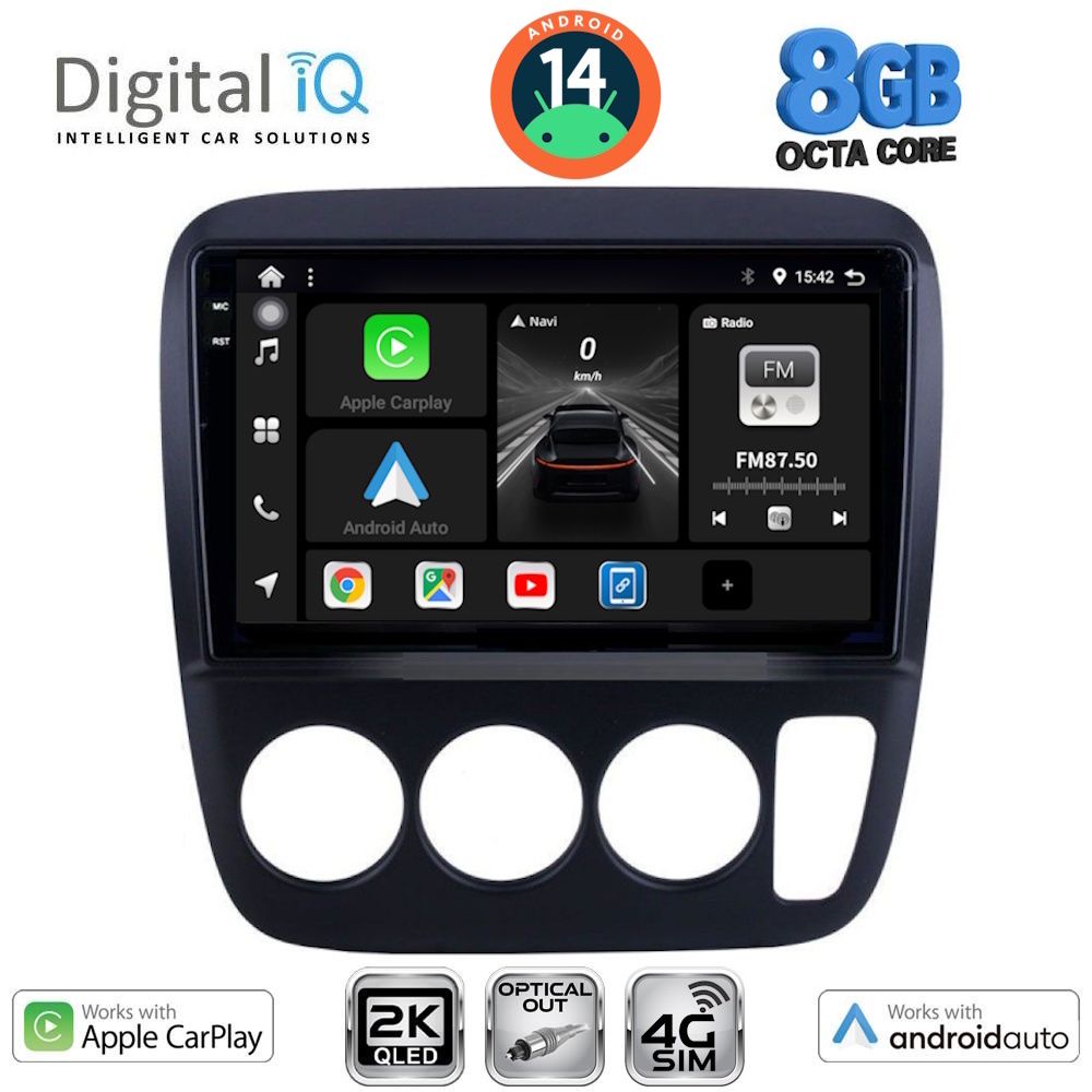 Βλησαρούλης Car Center - DIGITAL IQ BXK 20196_CPAA A/C (9inc) MULTIMEDIA TABLET for HONDA CRV mod. 1996-2006
