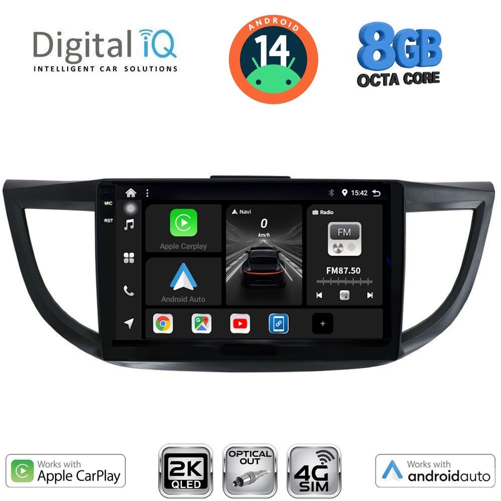 Βλησαρούλης Car Center - DIGITAL IQ BXK 20198_CPAA (10inc) MULTIMEDIA TABLET for HONDA CRV mod. 2013-2017
