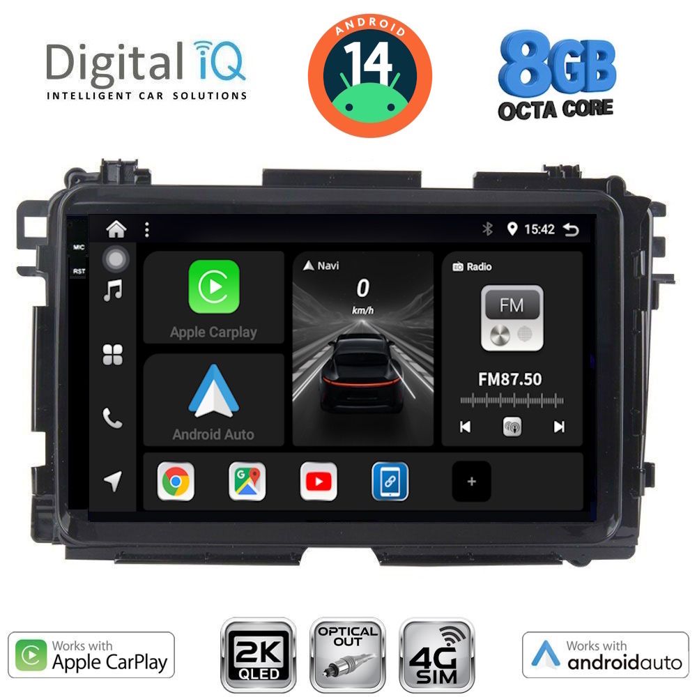 Βλησαρούλης Car Center - DIGITAL IQ BXK 20201_CPAA (9inc) MULTIMEDIA TABLET for HONDA HRV mod. 2015-2021