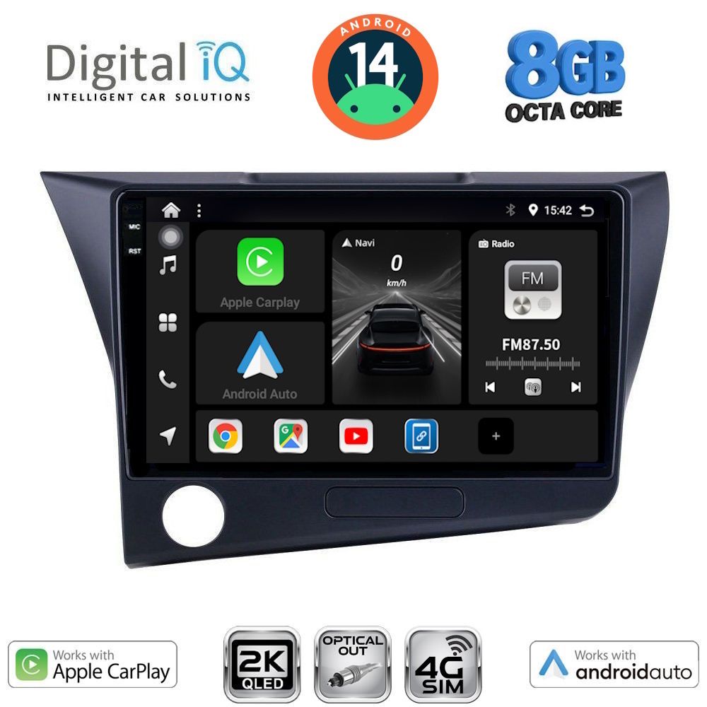 Βλησαρούλης Car Center - DIGITAL IQ BXK 20203_CPAA (9inc) MULTIMEDIA TABLET for HONDA CRZ mod. 2010-2016