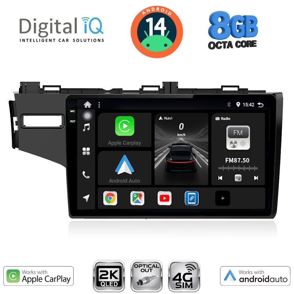 Βλησαρούλης Car Center - DIGITAL IQ BXK 20212_CPAA (10inc) MULTIMEDIA TABLET for HONDA JAZZ mod. 2013-2019