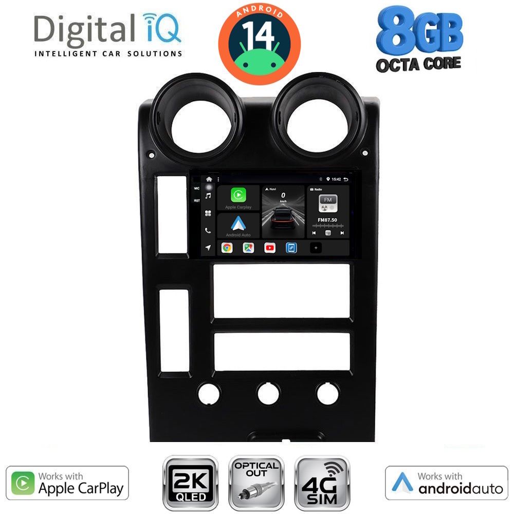 Βλησαρούλης Car Center - DIGITAL IQ BXK 20215_CPAA (9inc) MULTIMEDIA TABLET for HUMMER H2 mod. 2001-2007