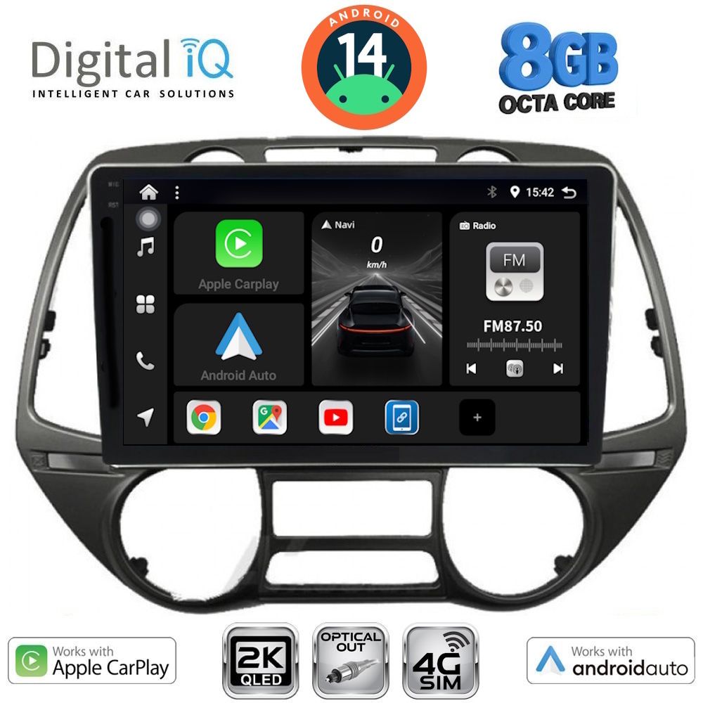 Βλησαρούλης Car Center - DIGITAL IQ BXK 20226_CPAA  (9inc) MULTIMEDIA TABLET for HYUNDAI i20 mod. 2008-2013