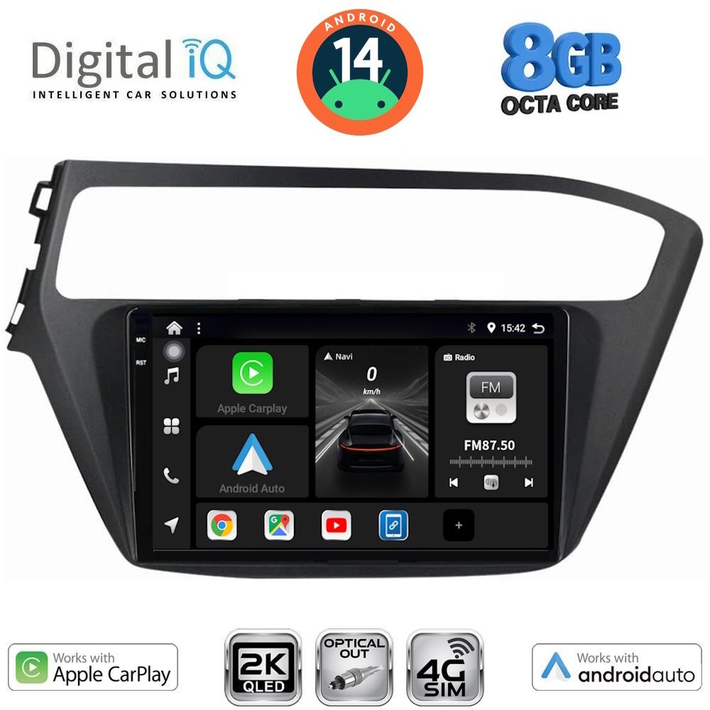 Βλησαρούλης Car Center - DIGITAL IQ BXK 20230_CPAA (9inc) MULTIMEDIA TABLET for HYUNDAI i20 mod. 2018-2021