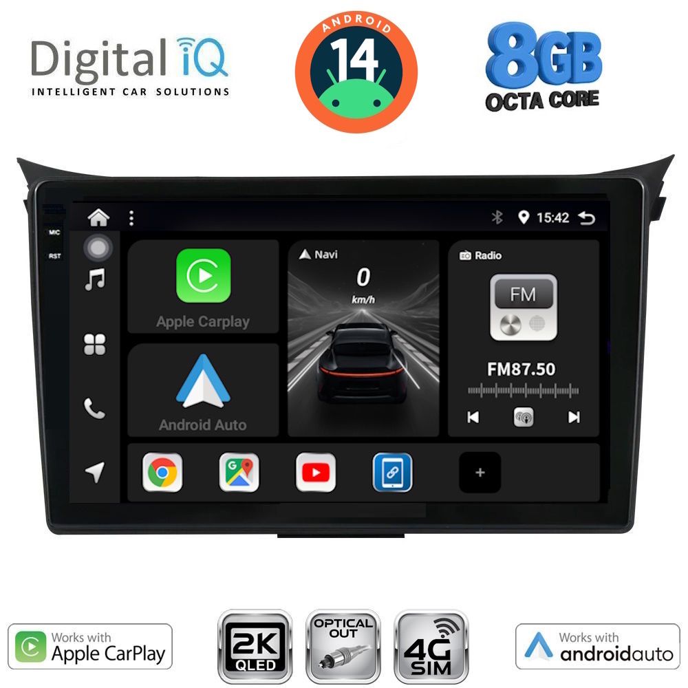 Βλησαρούλης Car Center - DIGITAL IQ BXK 20232_CPAA (9inc) MULTIMEDIA TABLET for HYUNDAI i30  mod. 2012-2017