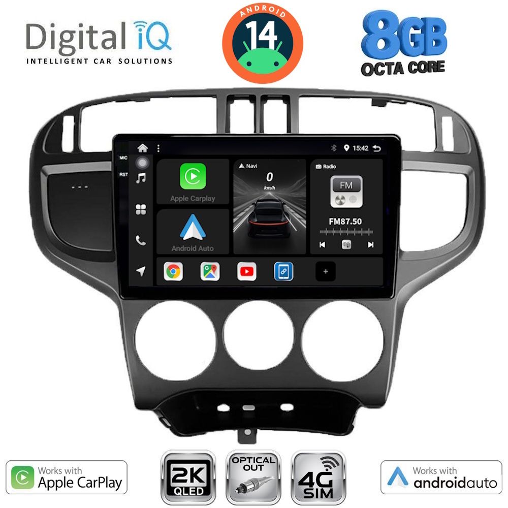 Βλησαρούλης Car Center - DIGITAL IQ BXK 20240_CPAA (9inc) MULTIMEDIA TABLET for HYUNDAI MATRIX mod. 2001-2010